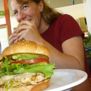 Giant lunch at Boulevard Burger