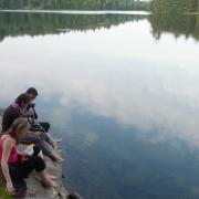 Relaxing by the lake