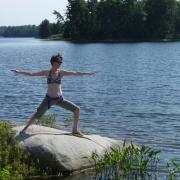 Yoga on the rocks