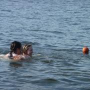 Relaxing in the water