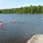 Relaxing in the water