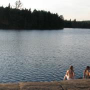 Relaxing on the lake