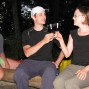 Relaxing at the campsite