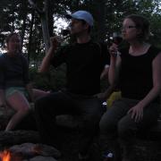 Relaxing at the campsite