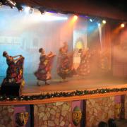 The evening show at the resort