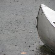 Rain on the lake