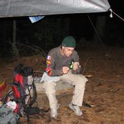 Relaxing at the campsite