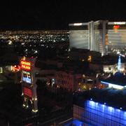 The strip at night
