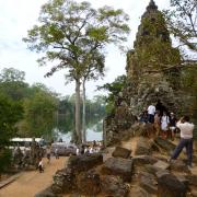 Entering Angkor Thom