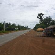 A small town on the way to Phnom Penh