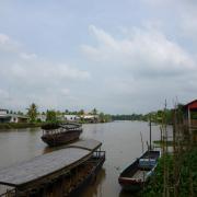 A town on the Mekong delta