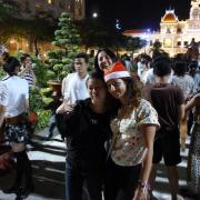 Xmas eve at city hall in Saigon