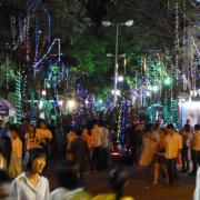 Xmas eve at a park in Saigon
