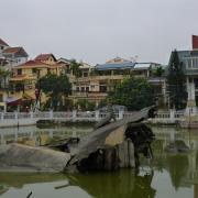 A B-52 shot down in Hanoi