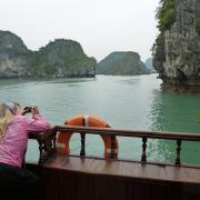 Melanie in Halong Bay