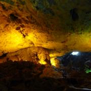 Largest cave in Halong Bay