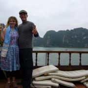 Melanie and me in Halong Bay