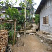 Side path in Muong Khua