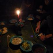 Dinner at the jungle camp