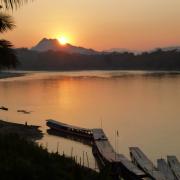Sunset on the river
