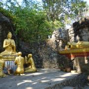 Climbing mount Phousi