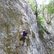 Rock climbing