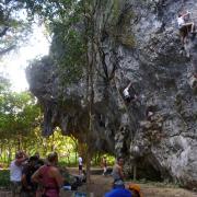 Rock climbing