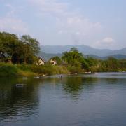 Tubing on the river