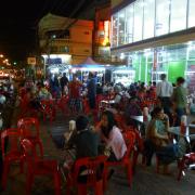 Typical asian street cafe