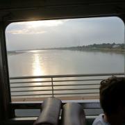 Crossing the Mekong river into Thailand