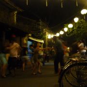 Sunday night dancing in the street