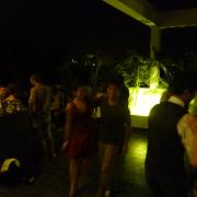 Late-night on Saturday at the hotel penthouse